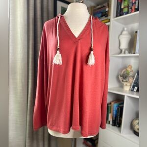 Cynthia Rowley Rich Red Knit Top
